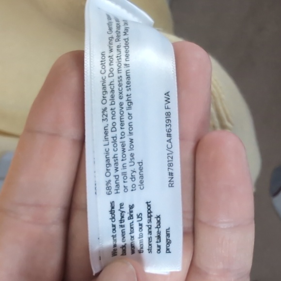 Eileen Fisher Butter Yellow Organic Linen Cotton Open Front Longline Cardigan - Picture 3 of 6